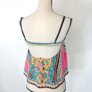 Peachpuff size Small Sleeveless Crop Top